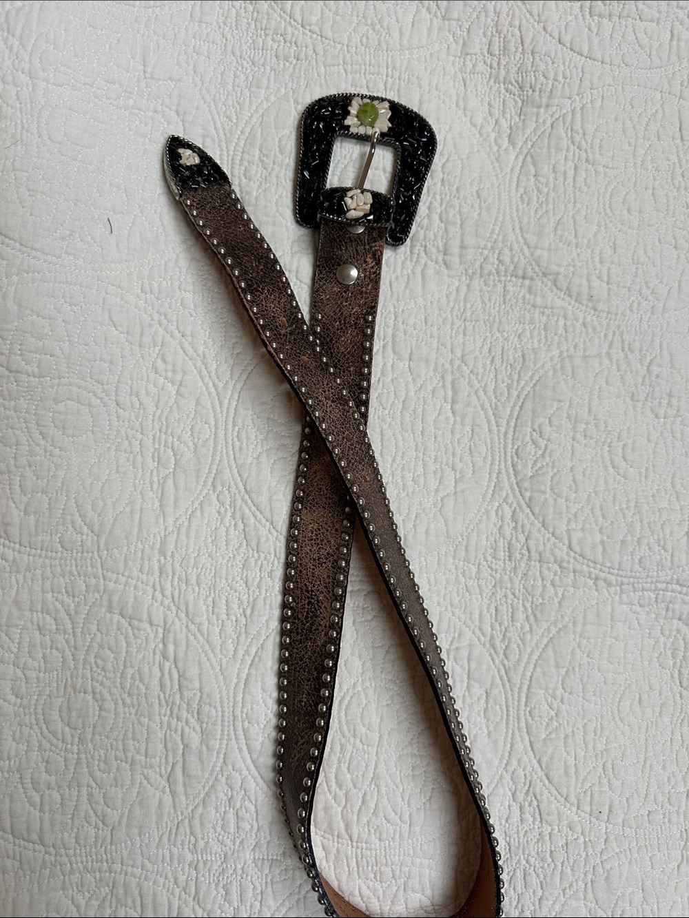 Leatherock Black Onyx Mosaic Belt M34